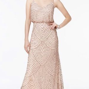 Adriana Papell blouson gown embellished
